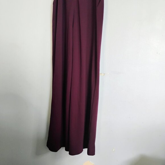 NWT Calvin Klein Purple Belted Jumpsuit Romper Women's Size 10 Side Pockets - Picture 3 of 10